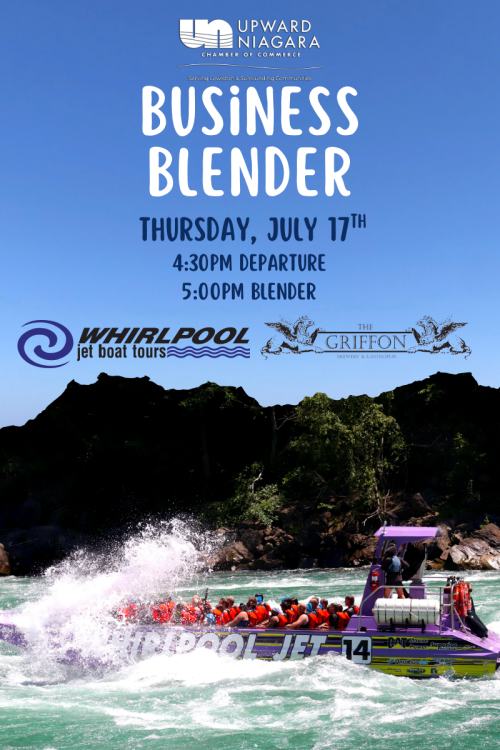 jetboat Business blender postcard front Page 1