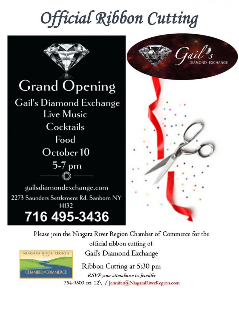 Ribbon Cutting Gails Diamond